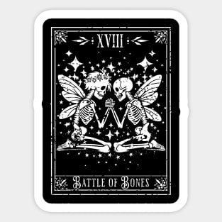 Skeleton Fairy Tarot Cards Inspired Fairycore Aesthetic Men Women Sticker